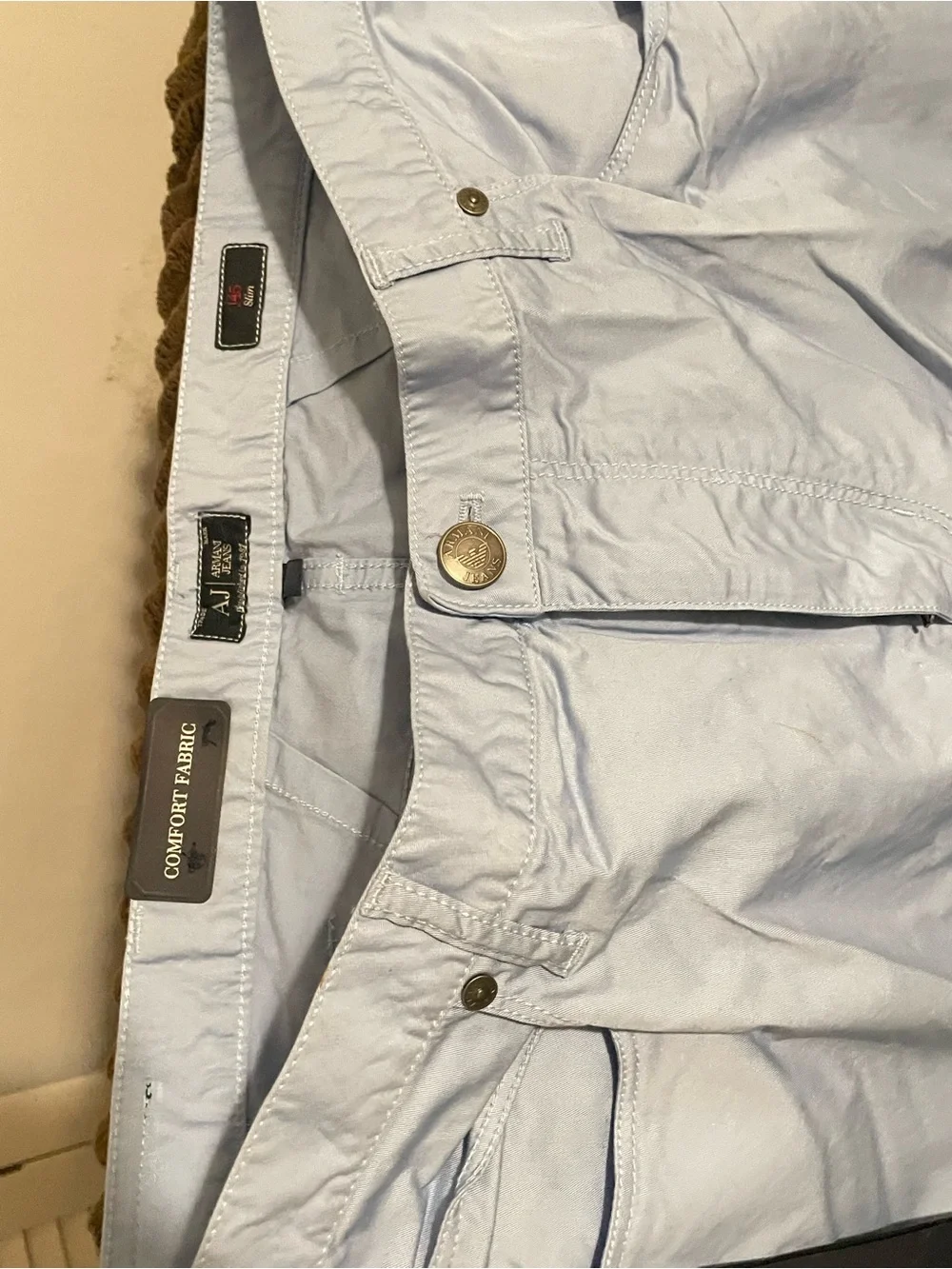 Armani Jeans Light Blue slimfit Men's Pants 36x34